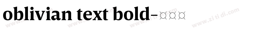 oblivian text bold字体转换